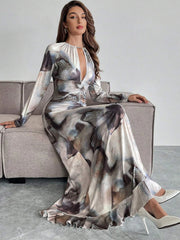 Fit and Flare Grey Dress